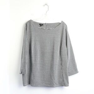 NWT Talbots black white dot print knit top 3X plus size stretch casual office